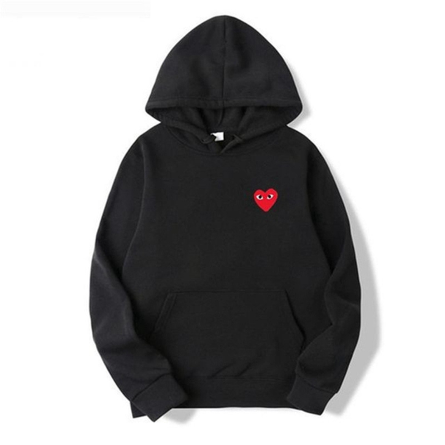 Hoodie met Geborduurd Hartdetail