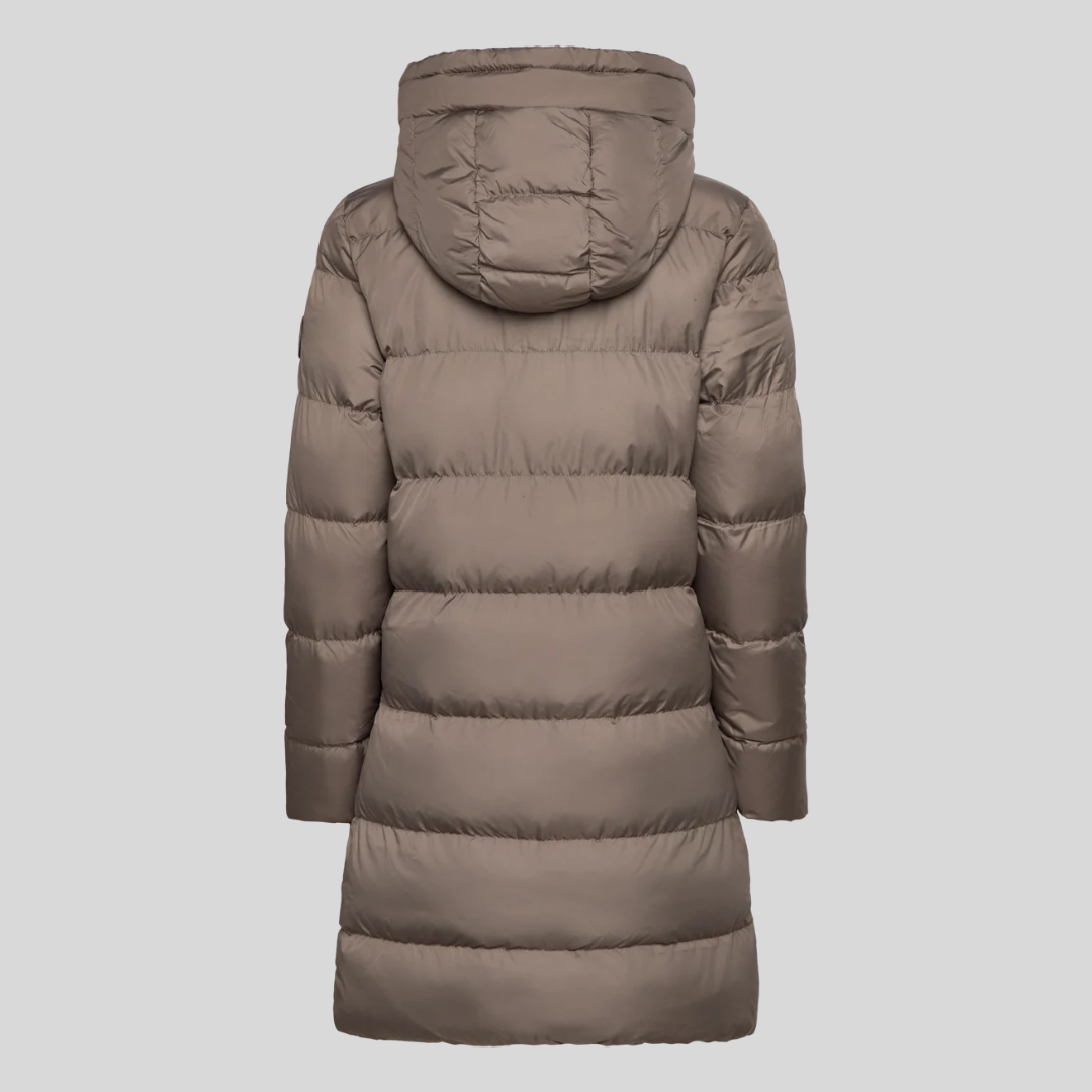LIZ | Lange Gevoerde Winterjas voor Dames met Capuchon