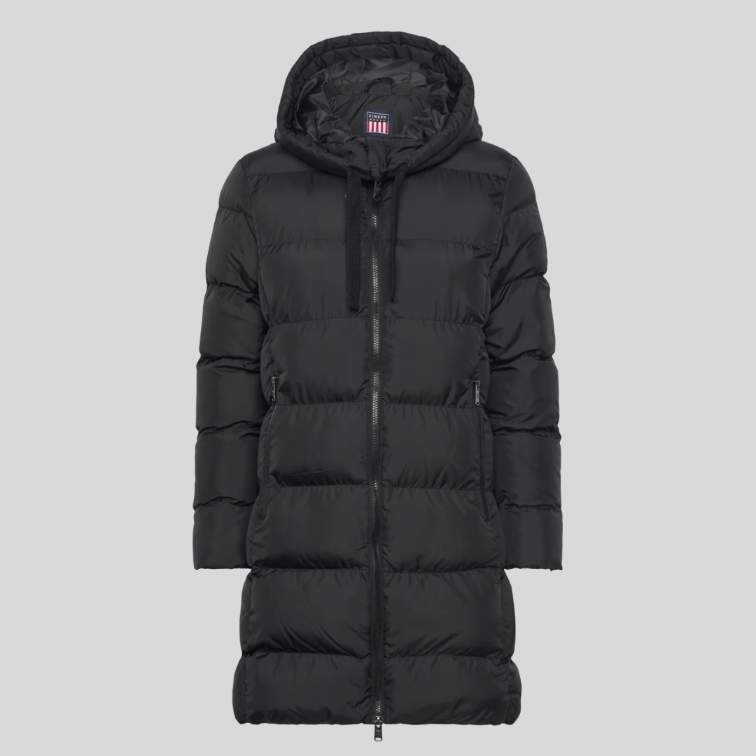LIZ | Lange Gevoerde Winterjas voor Dames met Capuchon
