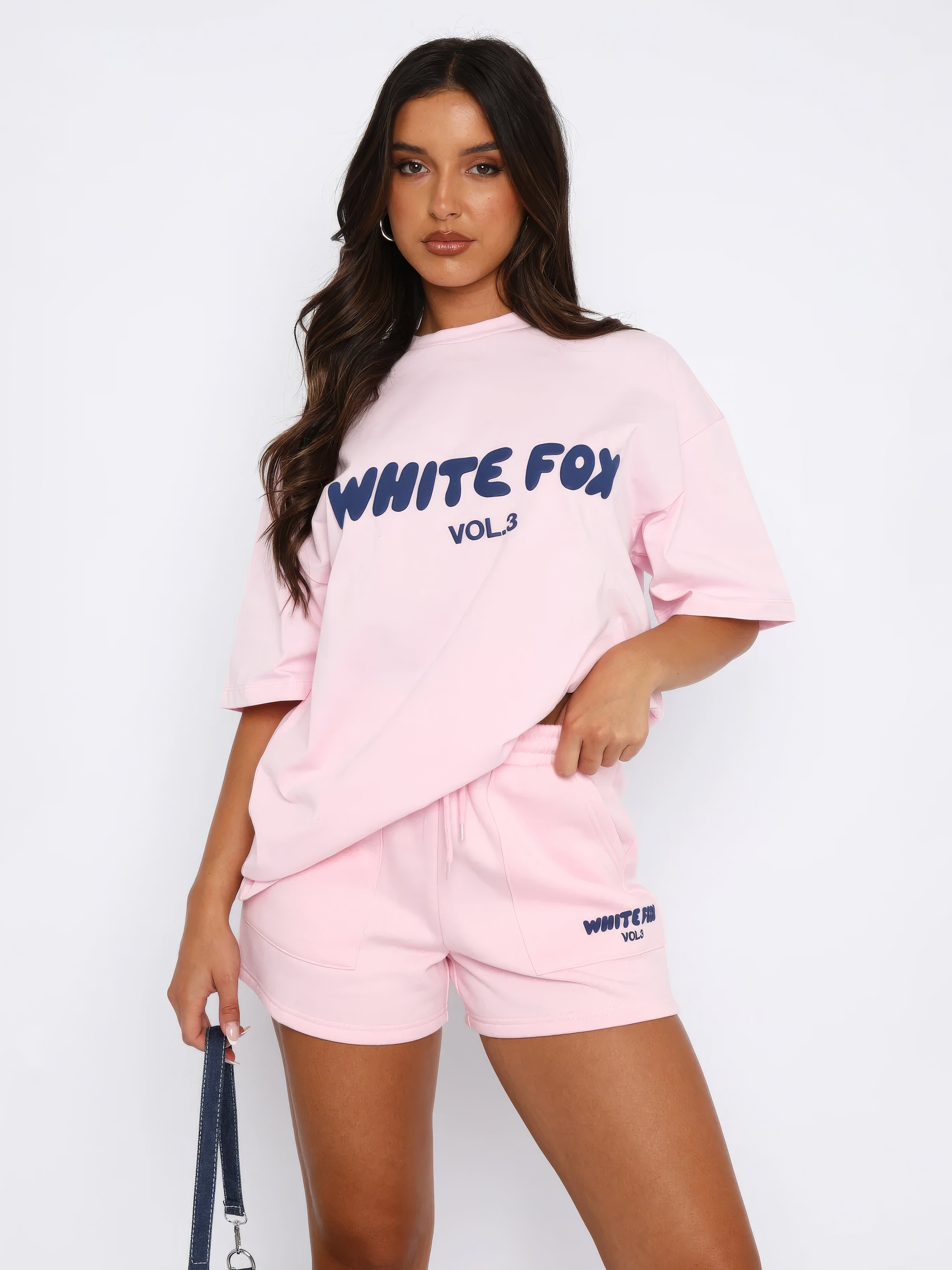 White Fox Oversized T-Shirt Set