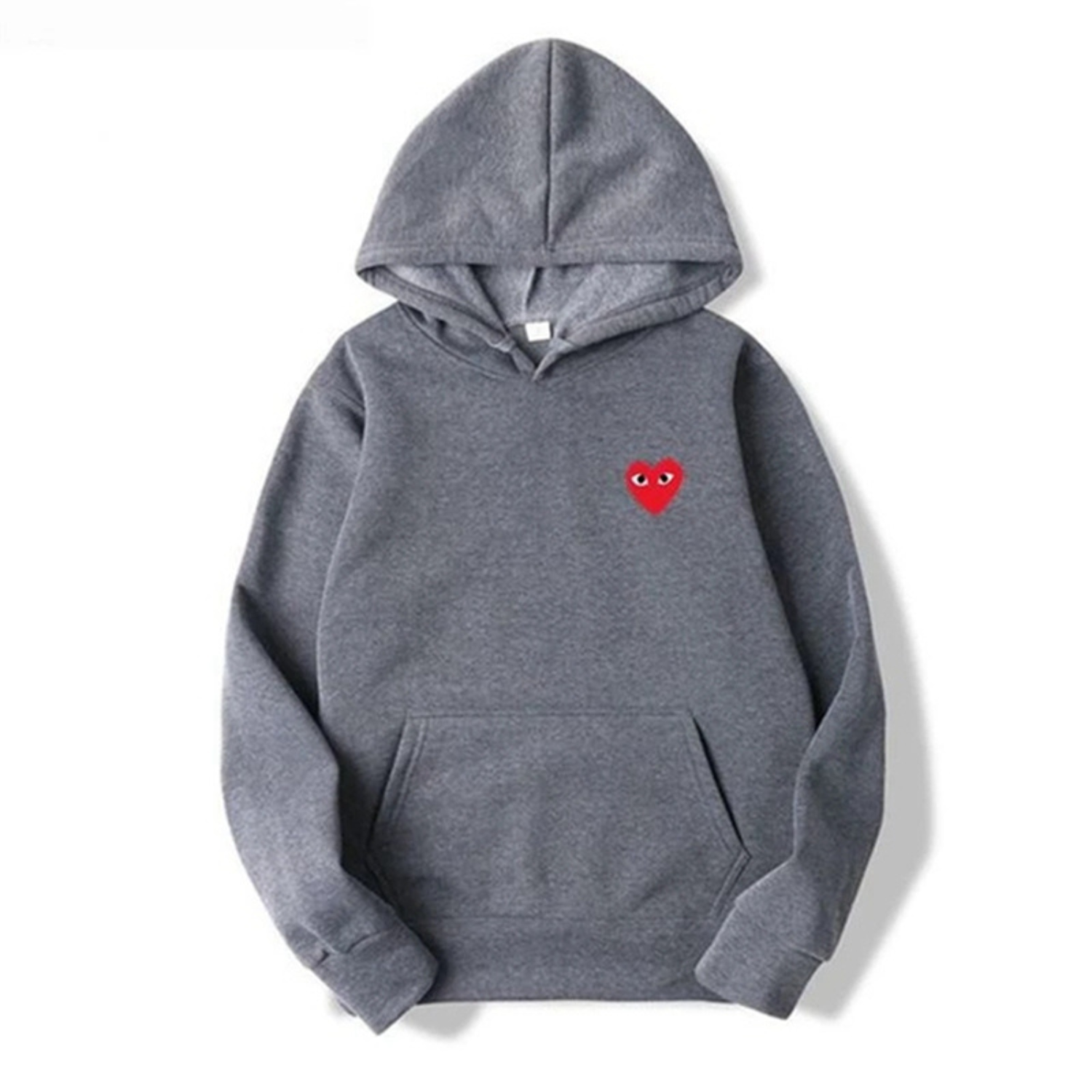 Hoodie met Geborduurd Hartdetail