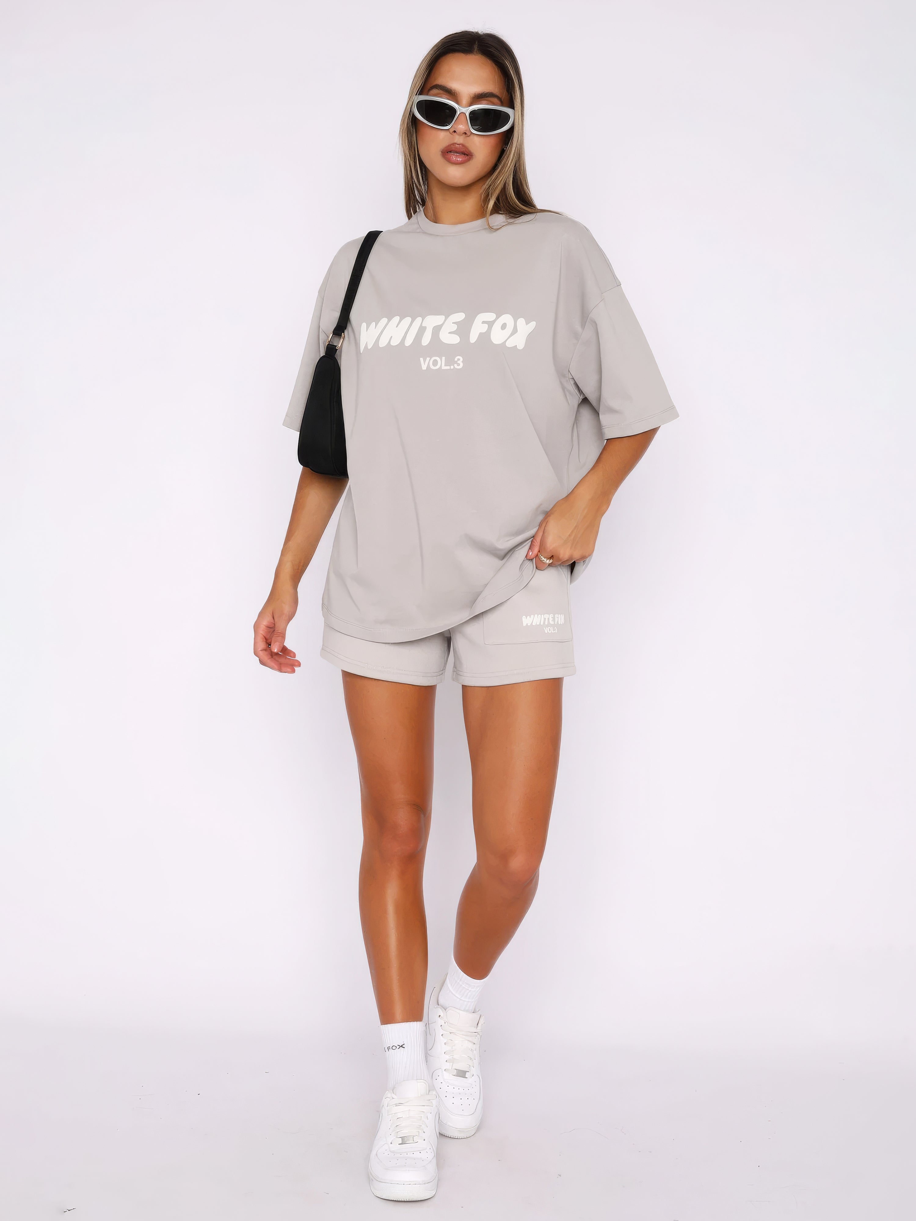 White Fox Oversized T-Shirt Set