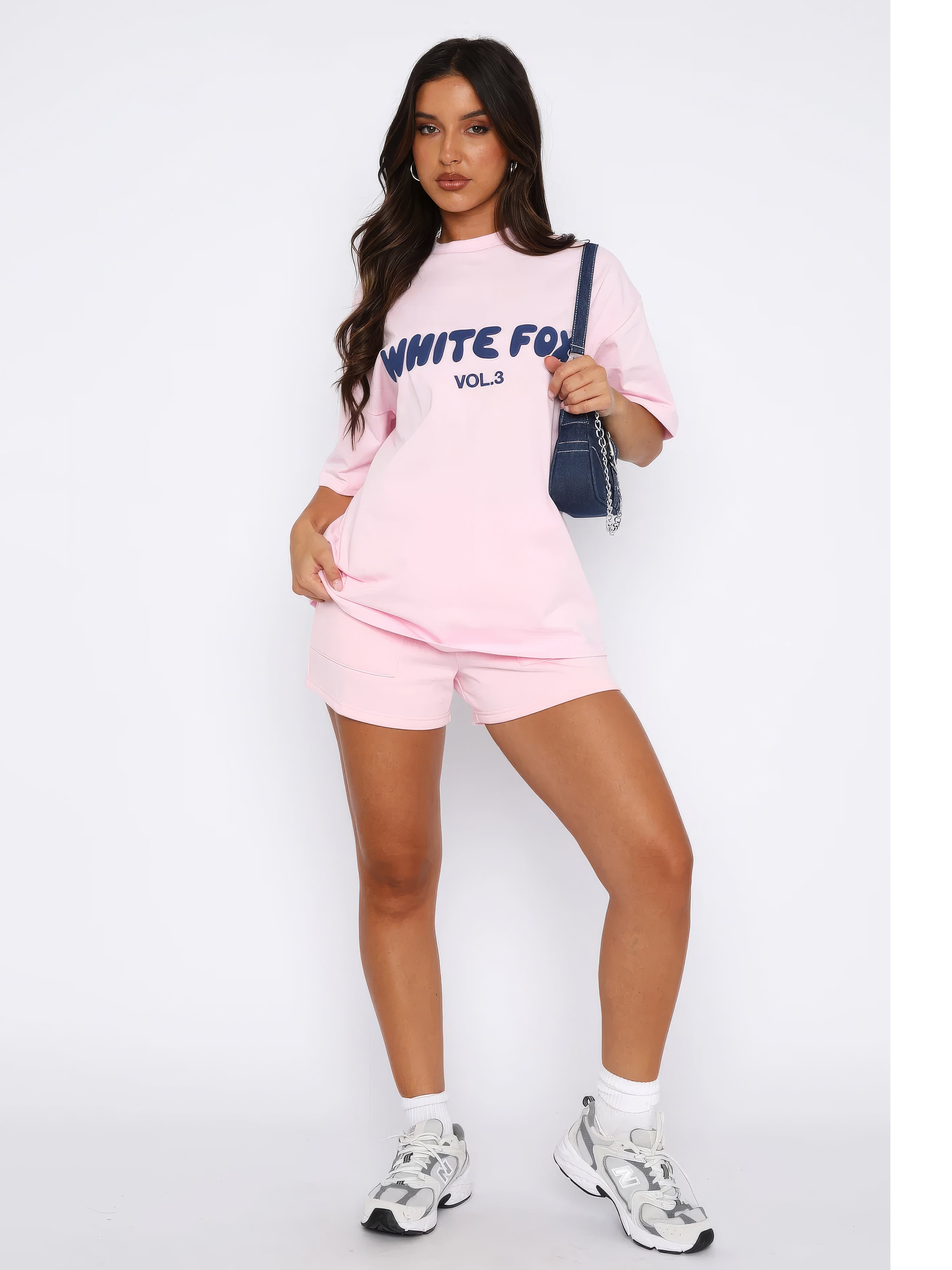 White Fox Oversized T-Shirt Set