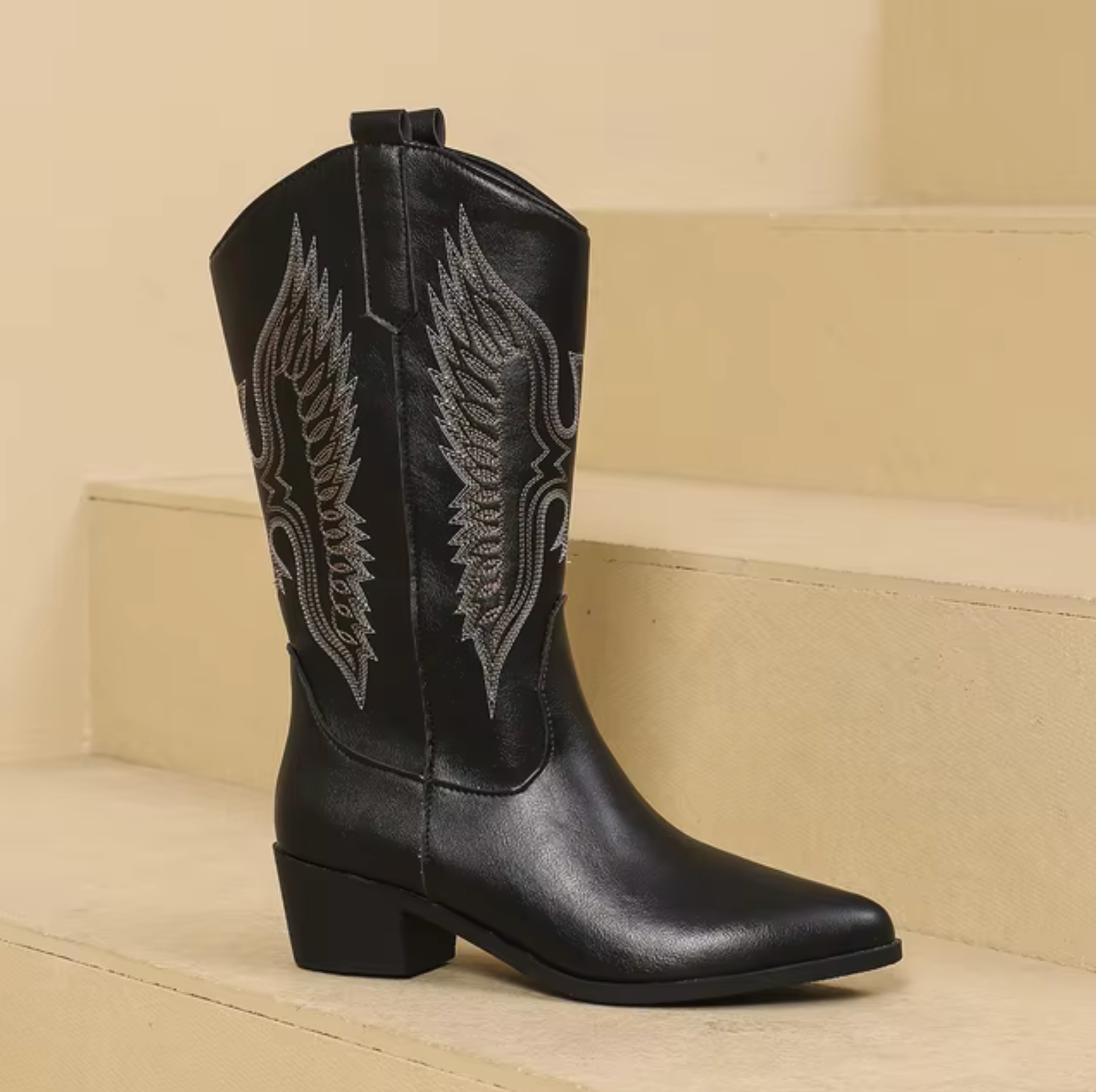 Dakota | Western Cowboylaarzen voor Dames in Wit, Zwart en Bruin