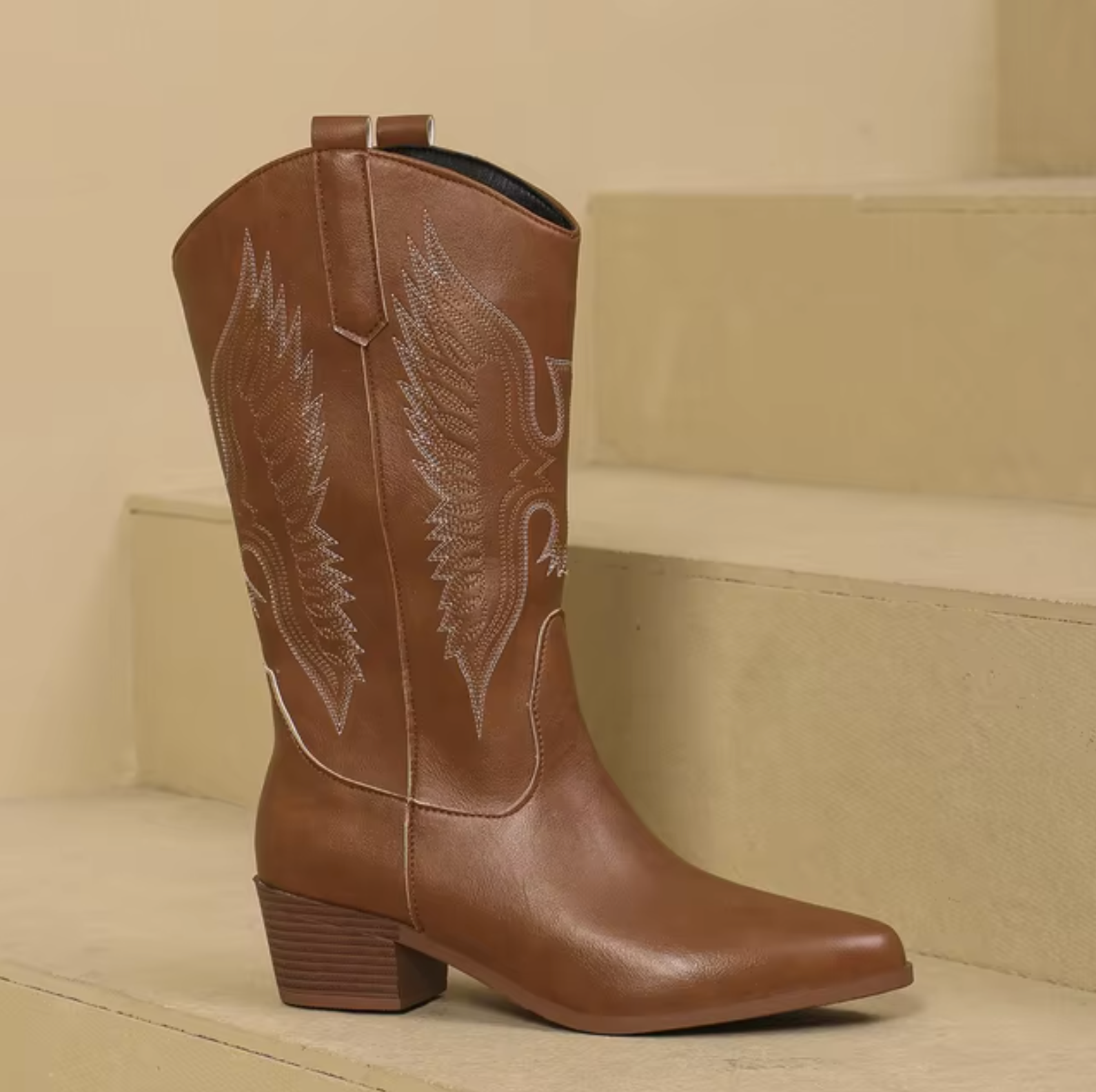 Dakota | Western Cowboylaarzen voor Dames in Wit, Zwart en Bruin