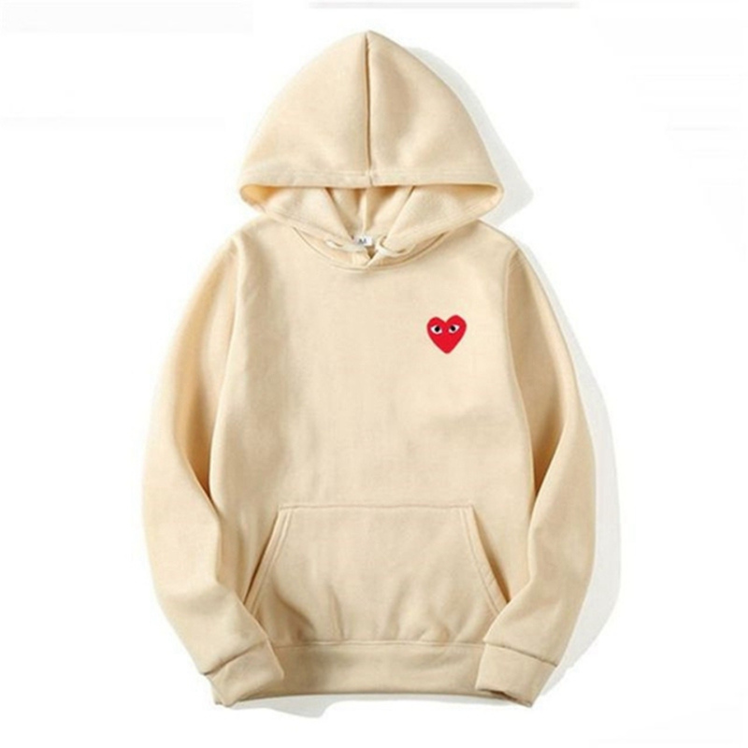 Hoodie met Geborduurd Hartdetail