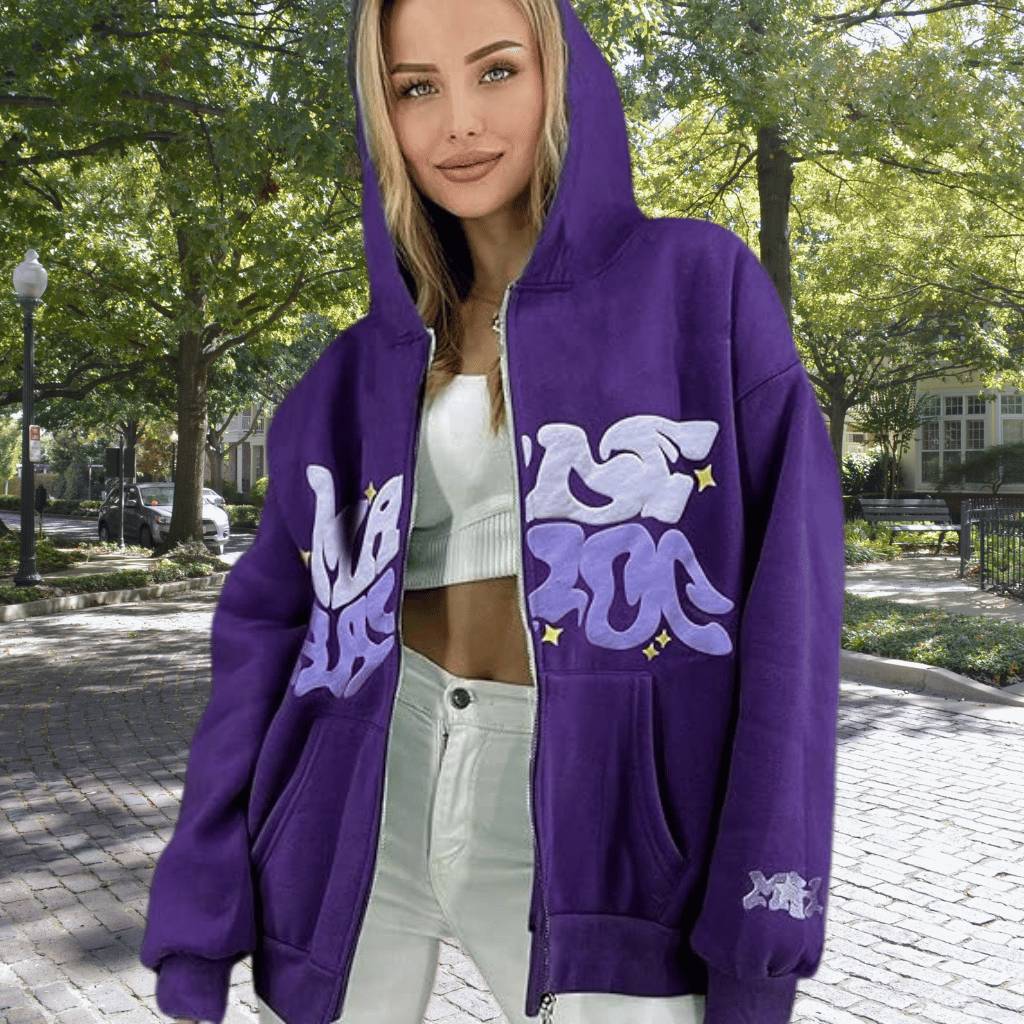 Unisex Hoodie met Graffiti-Print – Streetwear in Trendkleuren