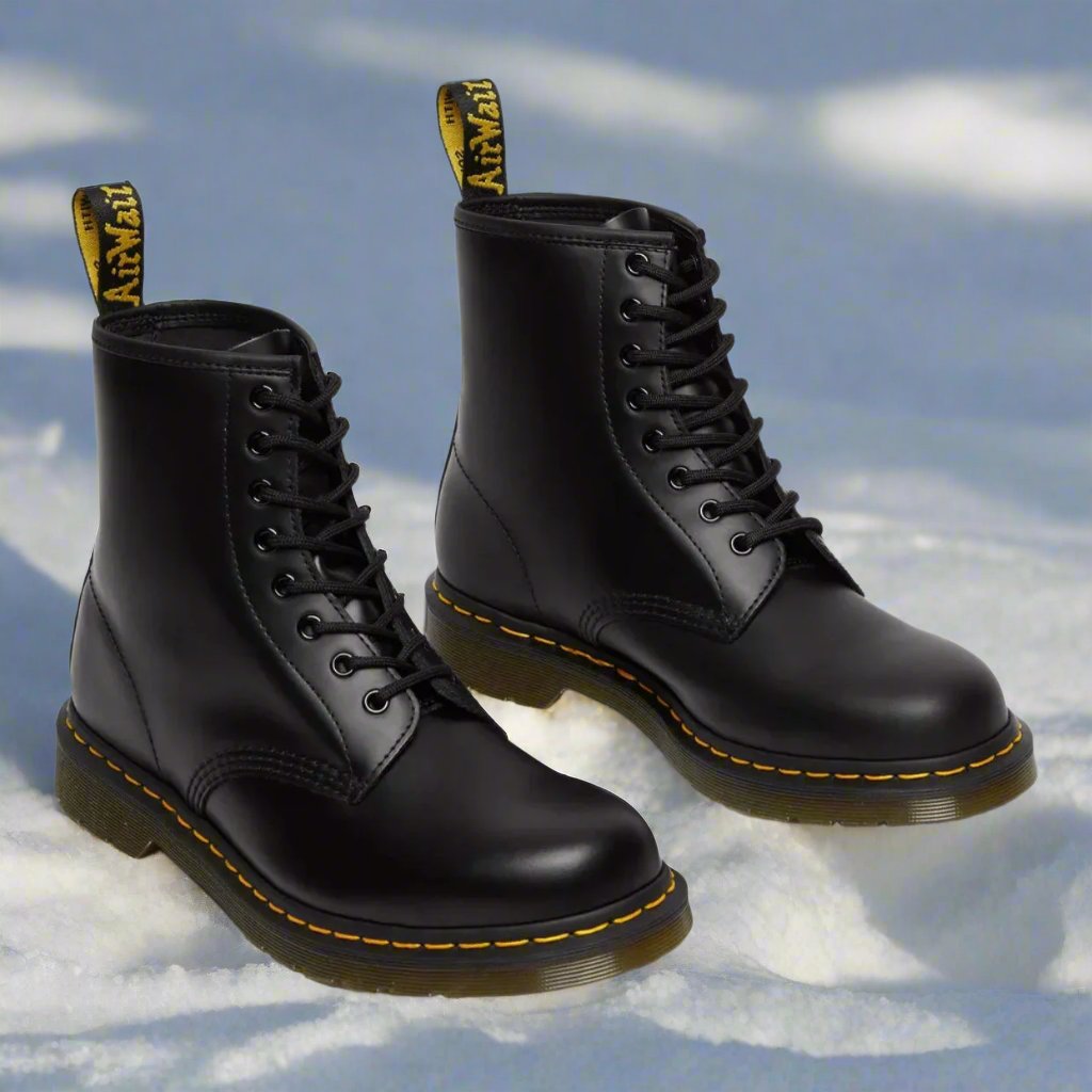 Emily Veterboots met Gele Stiknaad – Stevig, Stijlvol en Tijdloos