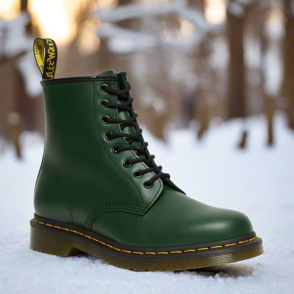 Emily Veterboots met Gele Stiknaad – Stevig, Stijlvol en Tijdloos