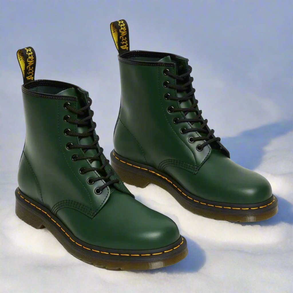 Emily Veterboots met Gele Stiknaad – Stevig, Stijlvol en Tijdloos