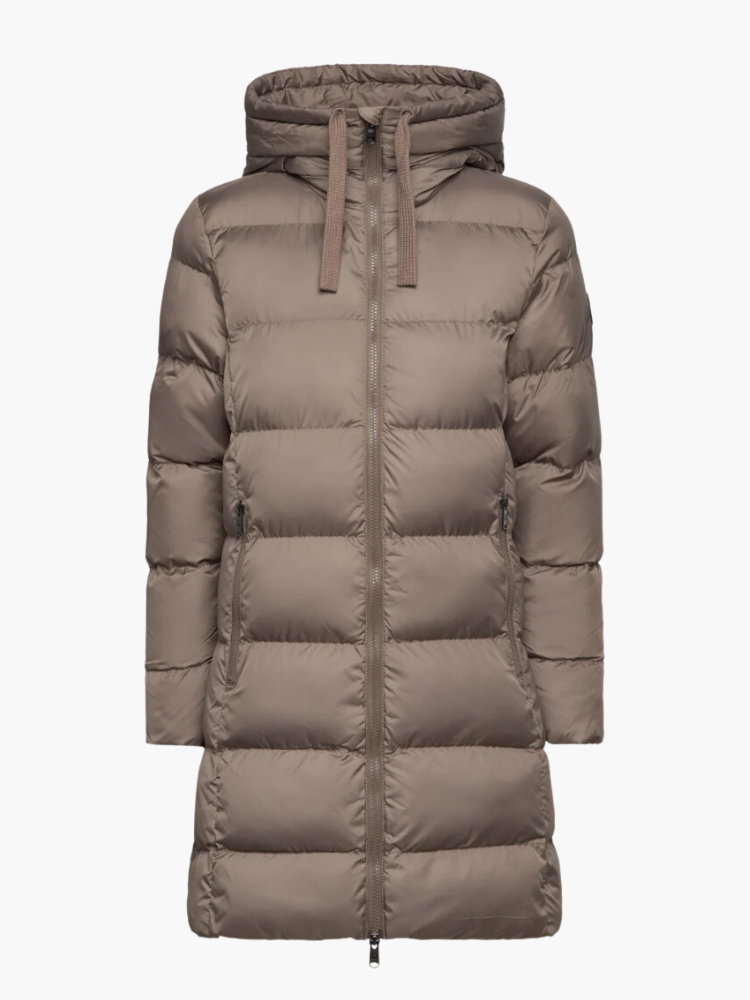 LIZ | Lange Gevoerde Winterjas voor Dames met Capuchon