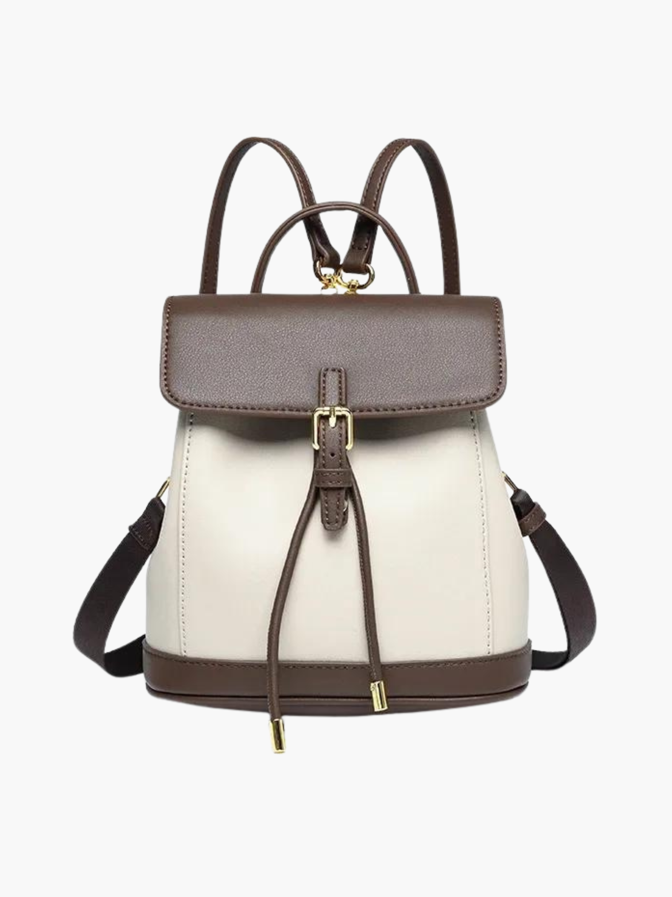 Lena | Trendy Rugzak van Vegan Leer met Schouderriem