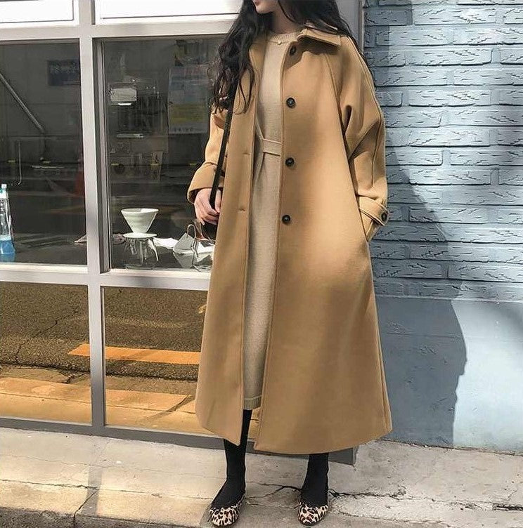 Isabelle | Elegante Lange Trenchcoat in Beige