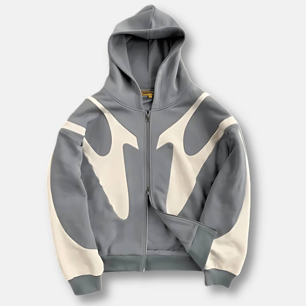 Unisex Hoodie met Abstract Design – Stijlvol, Comfortabel en Veelzijdig