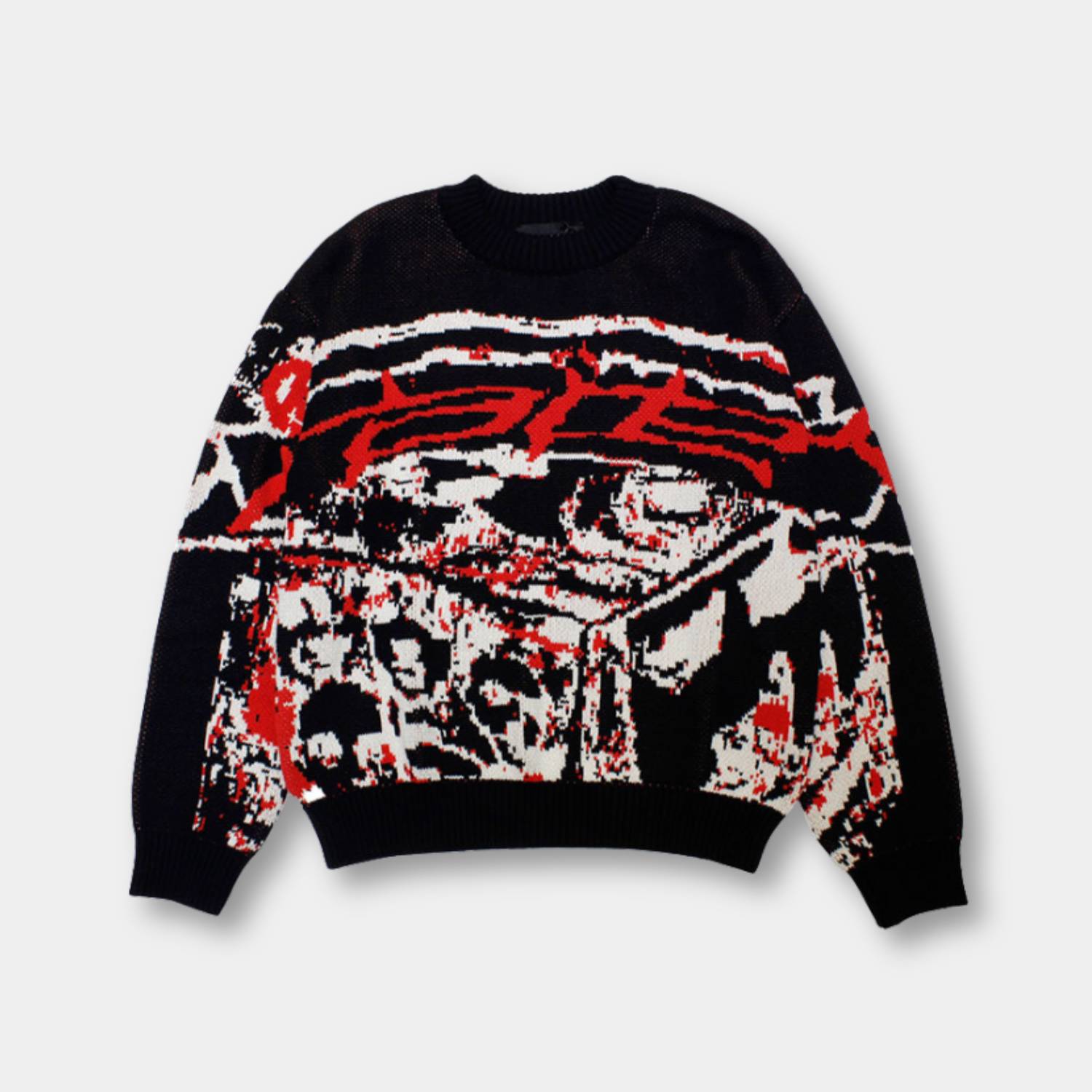 Unisex Graphic Knit Sweater – Stijlvolle Comfort voor een Statement Look
