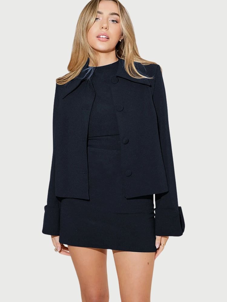 STACY | Luxe Navy Co-ord Set